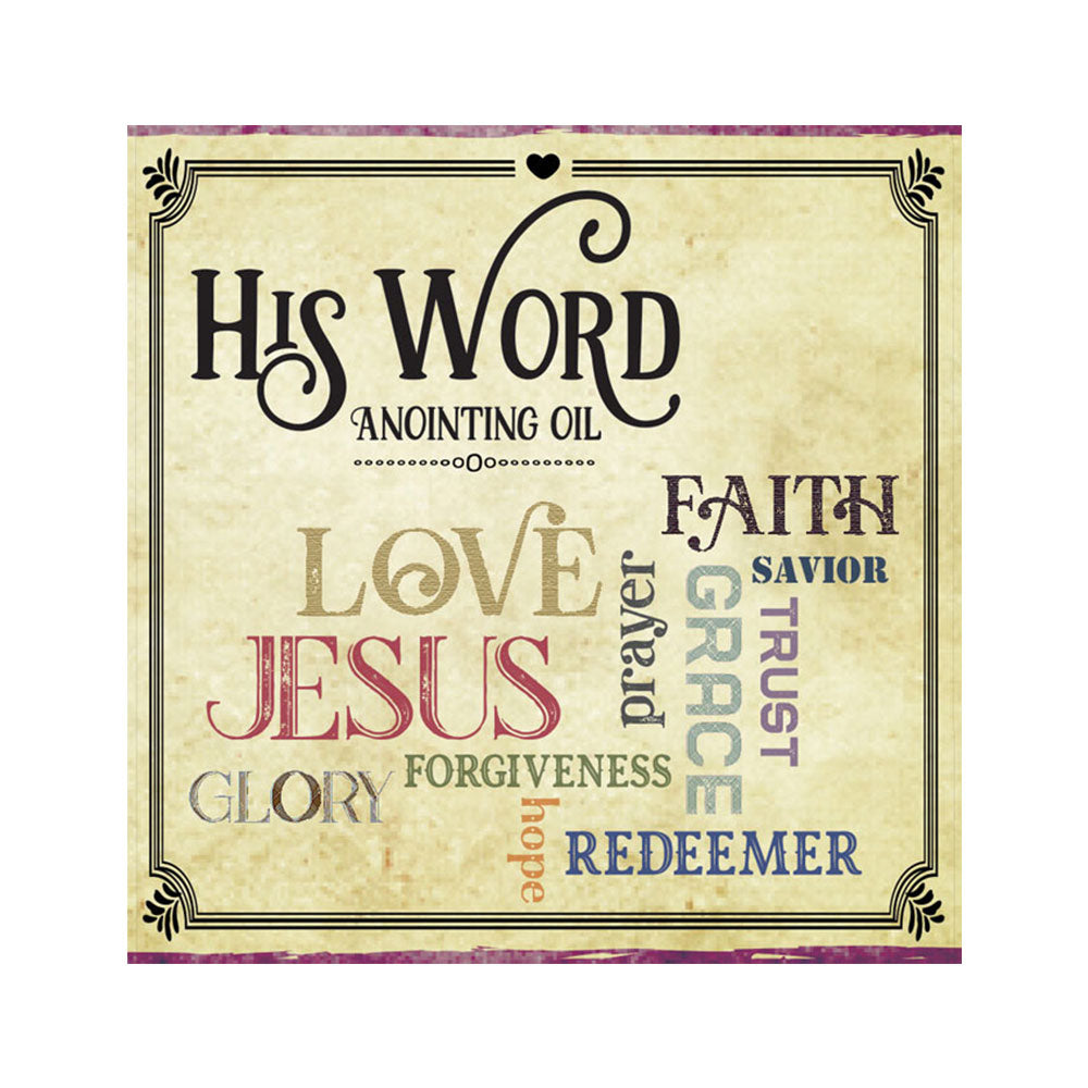 His Word Anointing Oil Scripture Gift Box A